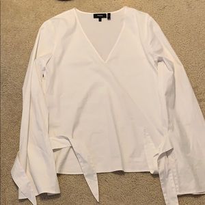 Theory white long sleeve